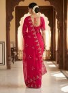 Ktd 2068 Fandy Chiffon With Emberodery Work Saree